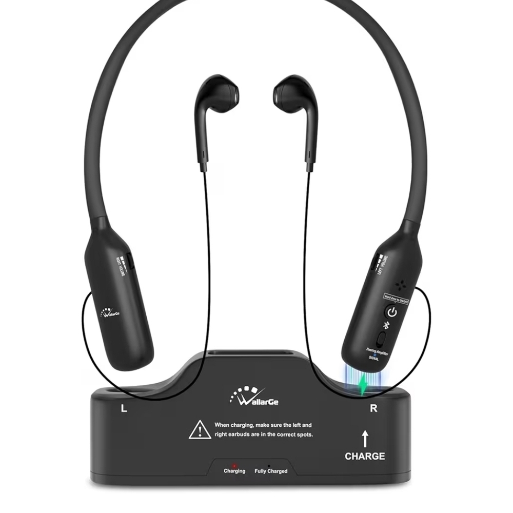 Hearing Amplifier Headphones with Mic